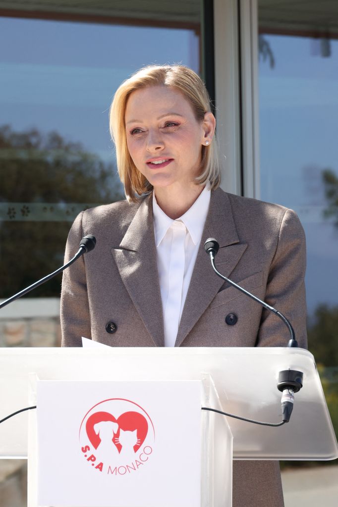 En su discurso, Charlene de Mónaco ha mostrado lo unida que esta con la prima de su marido