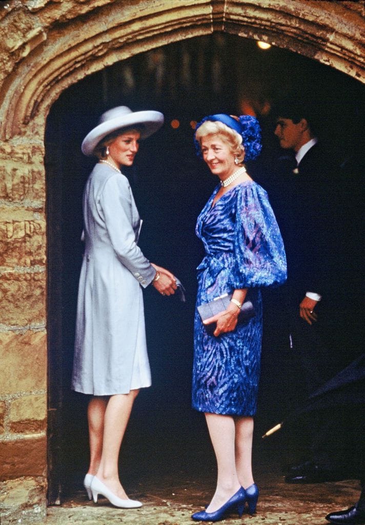 Diana de Gales con su madre, Frances Shand-Kydd