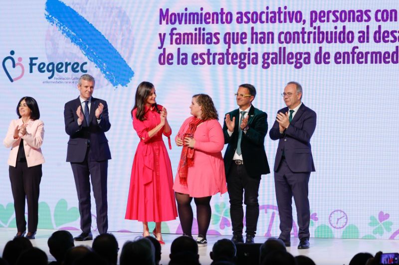 La reina Letizia en un acto de Feder