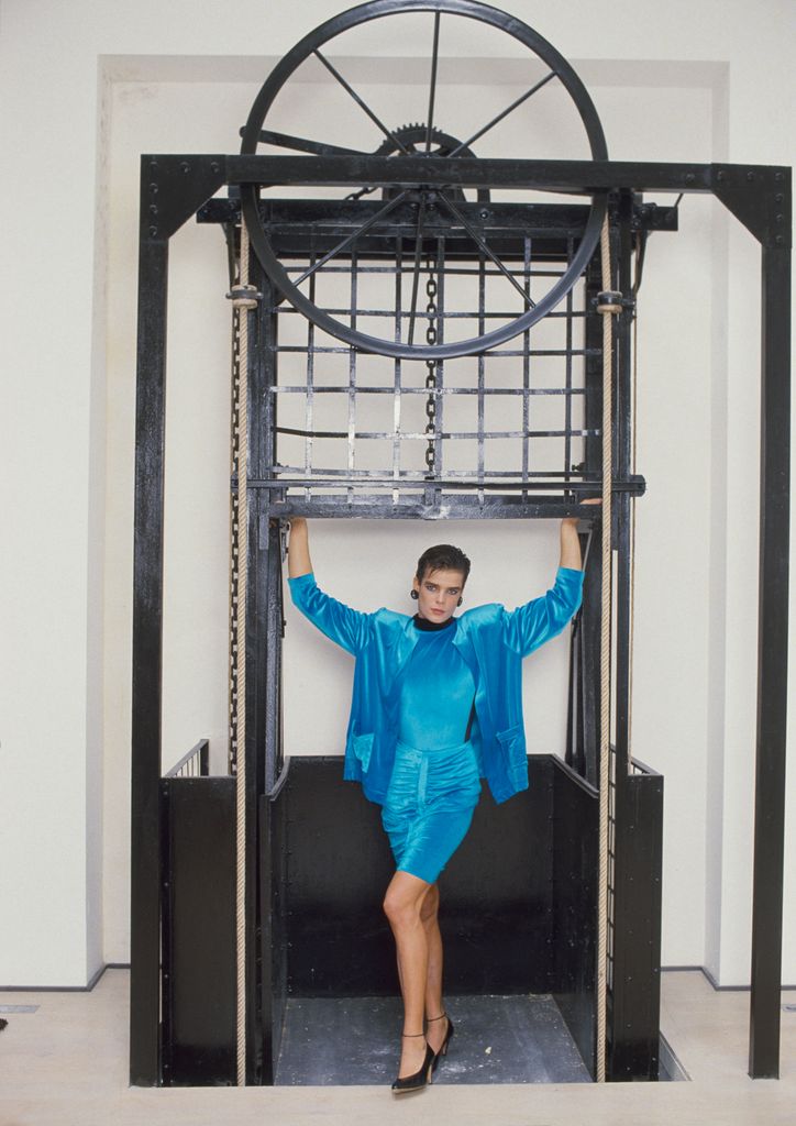 Estefanía de Mónaco en un 'shooting' como modelo en París, 1985.