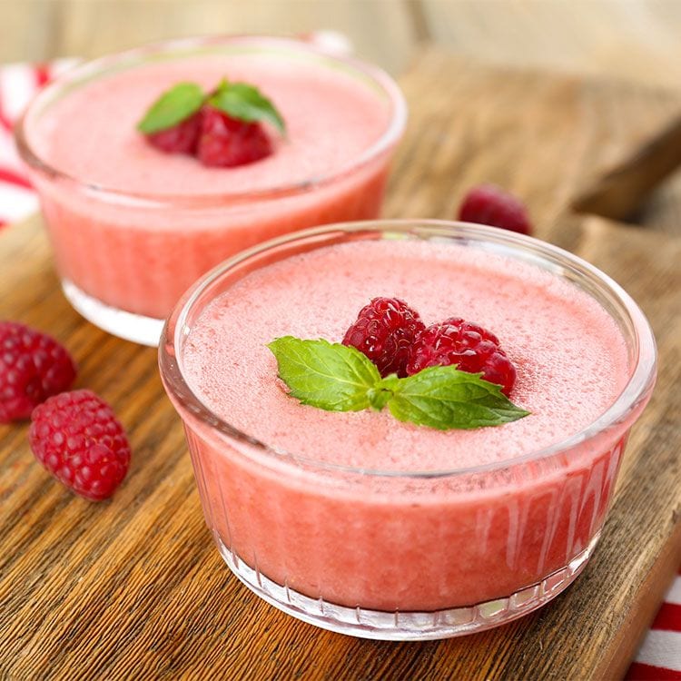 'Mousse' de frutos rojos
