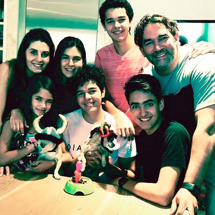 Eduardo, Mayrin e hijos