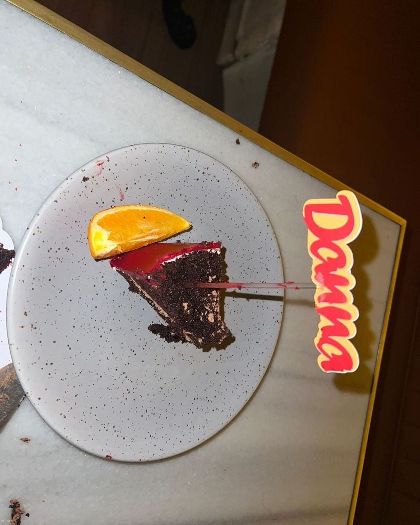 Tarta de Danna Paola en su 29 cumpleaños en Madrid