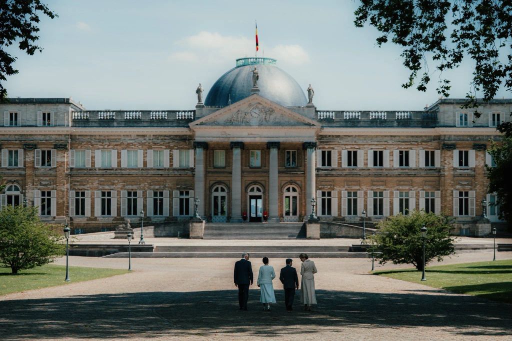 El Castillo Real de Laeken durante el recibimiento a los Emperadores de Japón