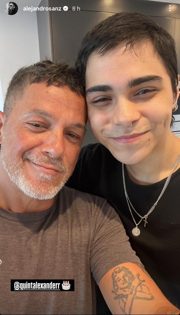 Alejandro Sanz le dedicó una linda felicitación a su hijo Alexander por sus 23 años.
