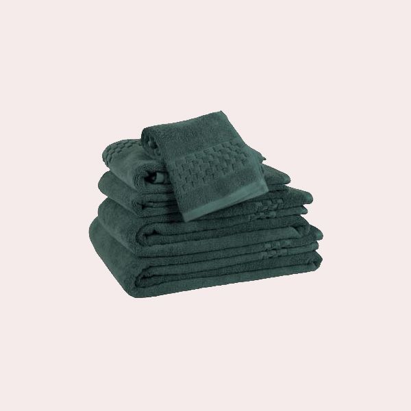 Toalla de Baño de Algodón Verde de Maisons du Monde