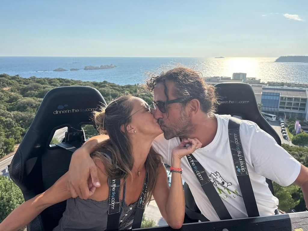 Gemma Mengual con su pareja, Gabriel Recasens