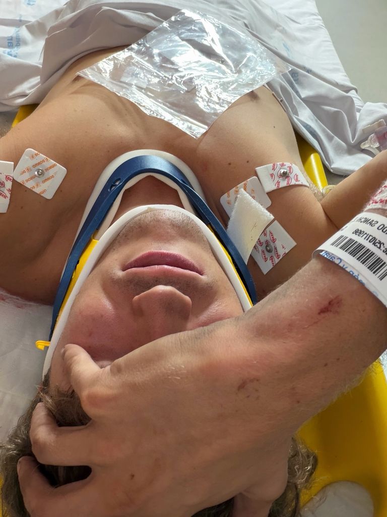 El joven, ingresado tras el accidente