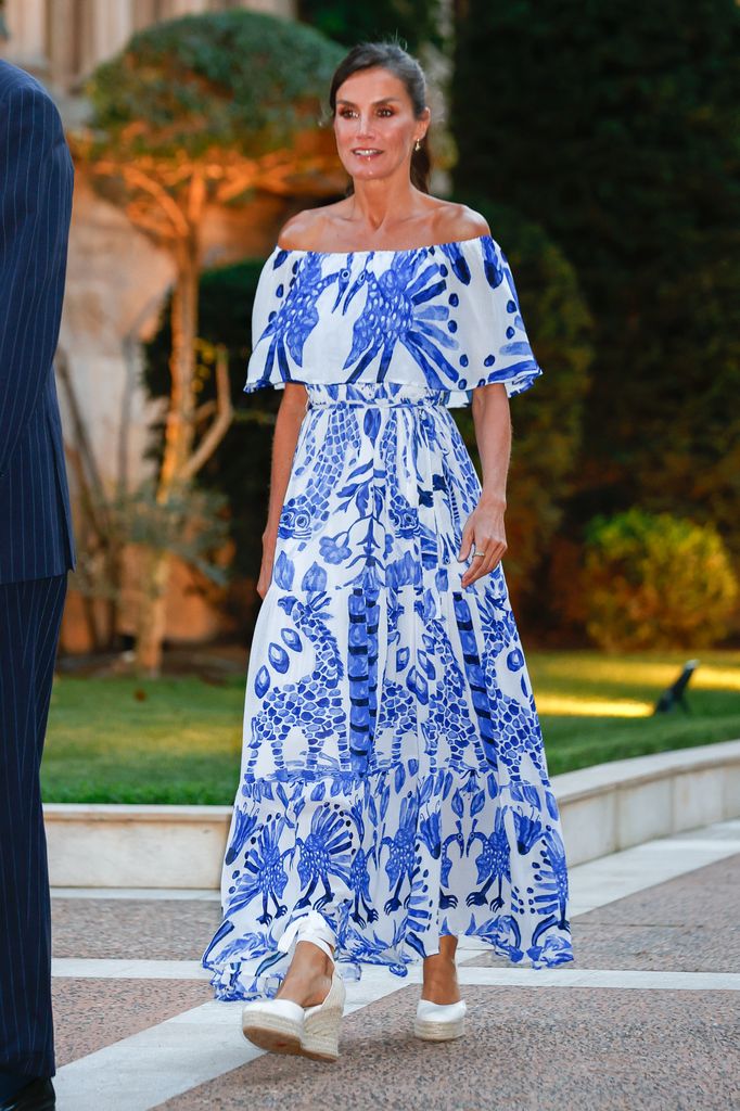 La reina Letizia en el Palacio de Marivent en Mallorca, 2023.
