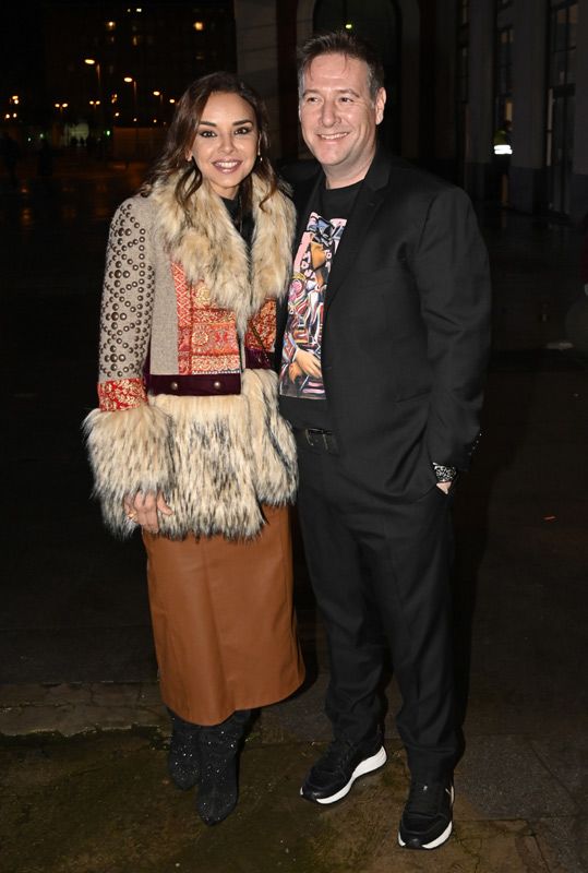 Chenoa y Carlos Latre en la fiesta de Navidad de Antena 3