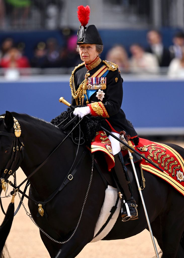 La princesa Ana en el Trooping The Colour 2026
