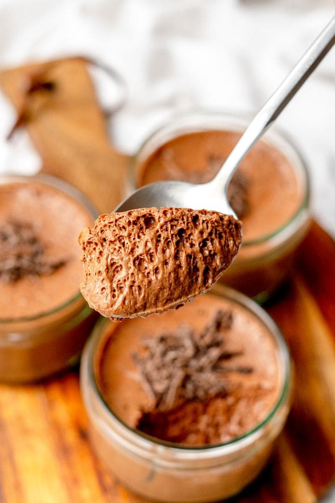 Mousse vegano de chocolate
