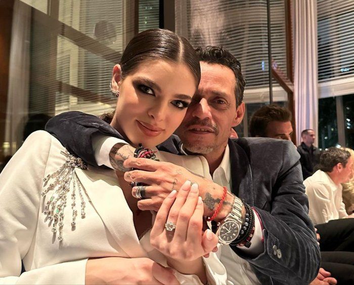 Marc Anthony y Nadia Ferreira