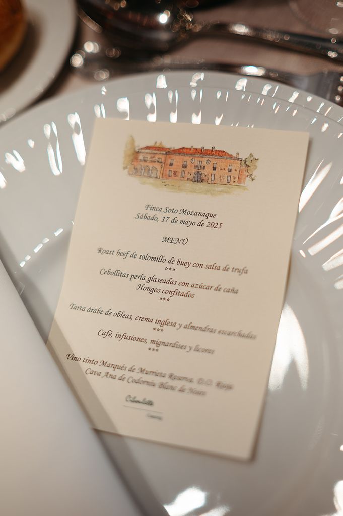 Menú de boda