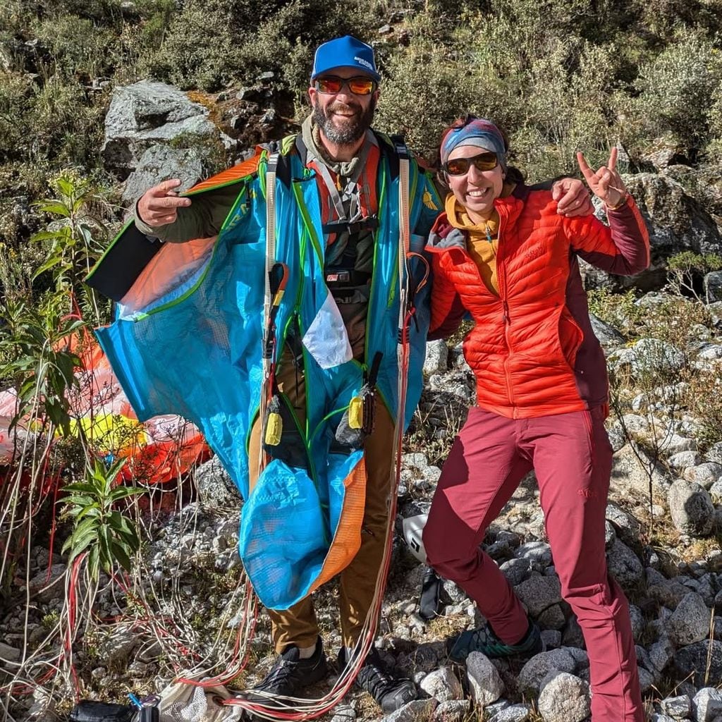 Marta Jiménez junto a su novio, Eric de Cima, también apasionado de los deportes extremos