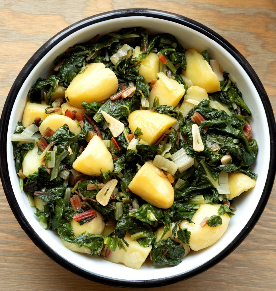 Acelgas y patatas, un buen tándem gastro.