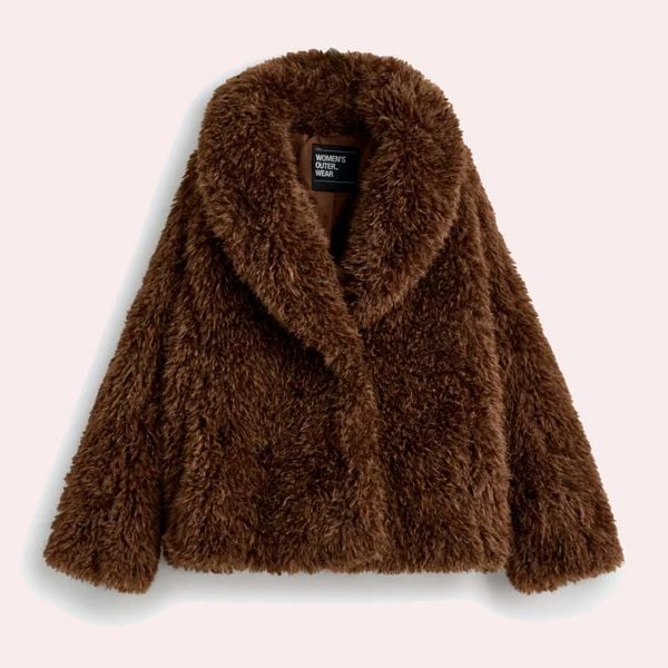 Abrigo efecto pelo