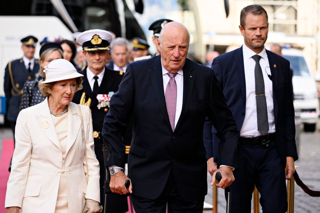 El rey Harald y la reina Sonia de Noruega