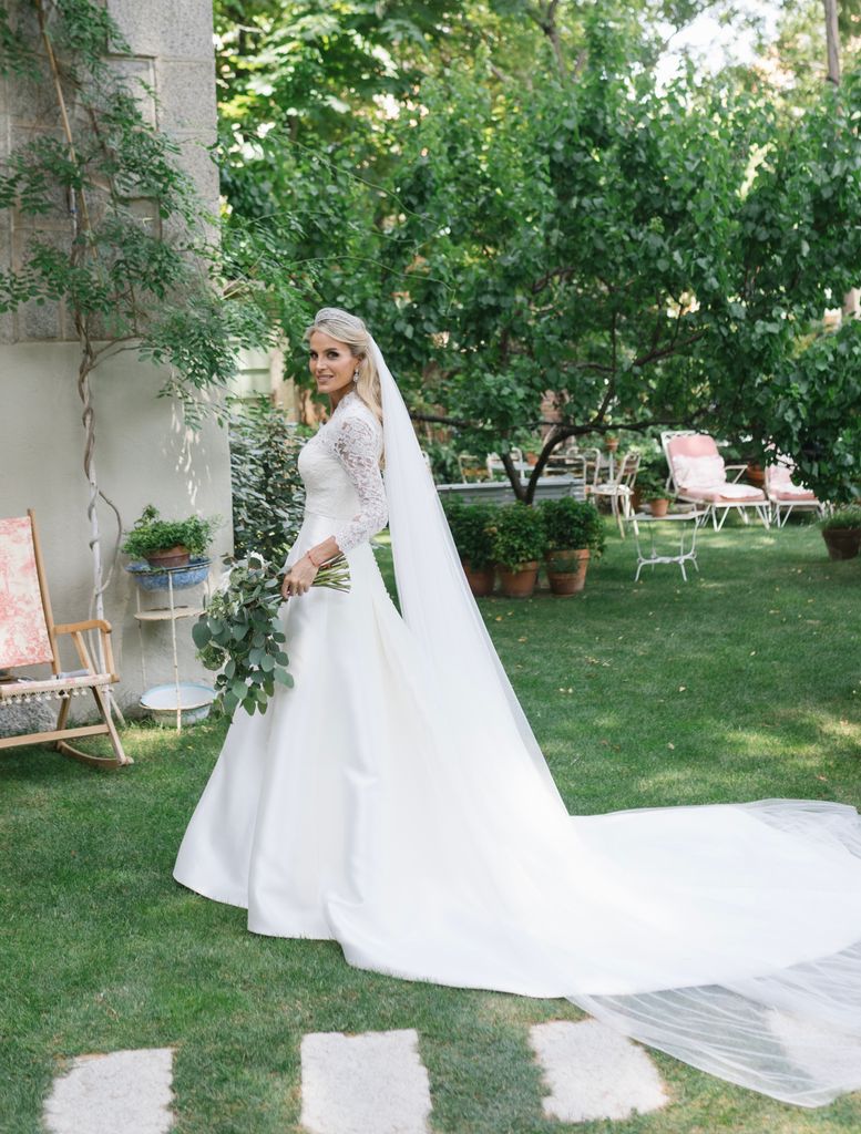 Angie Rigueiro el día de su boda