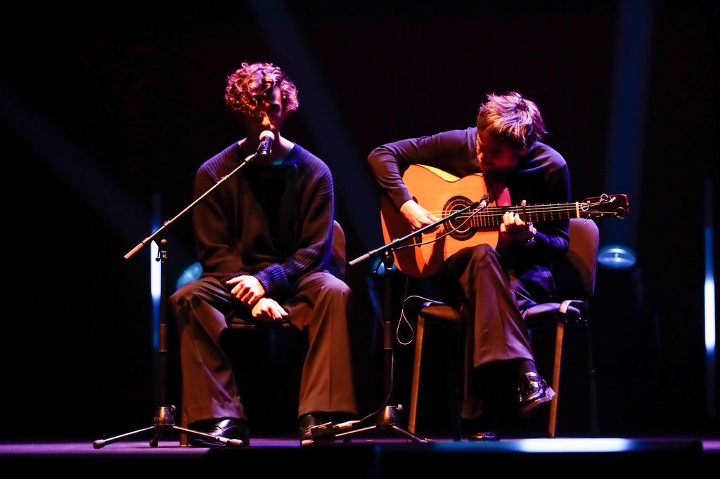 Singer Alvaro Lafuente Calvo during the opening ceremony of 25 edition of Malaga Film Festival in Malaga on Friday, 18 March 2022.