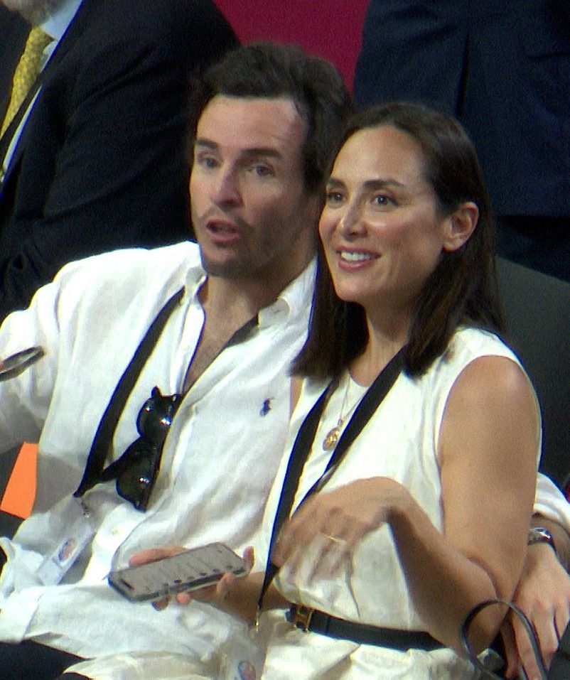 Tamara Falcó e Íñigo Onieva durante el encuentro con el Papa León XIV, a 7 de junio de 2026, en Madrid.