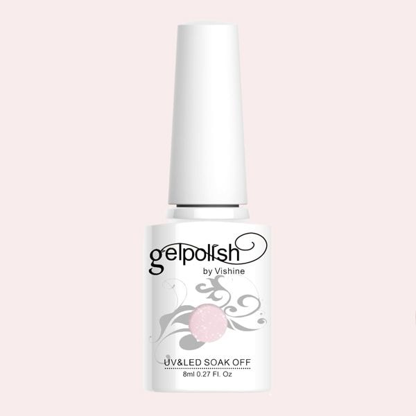 Vishine Esmalte Gel Semipermanente Transparente con Purpurina