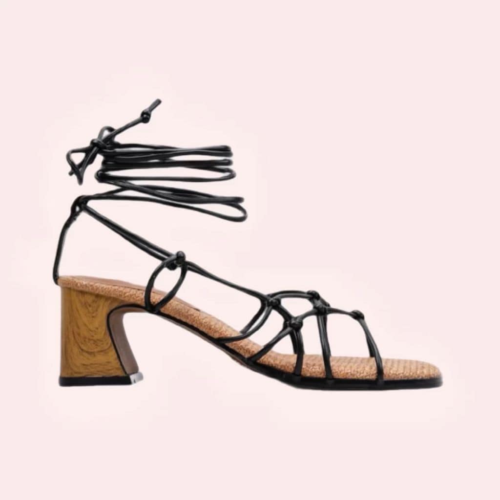 Las sandalias de tacón ancho de Krack