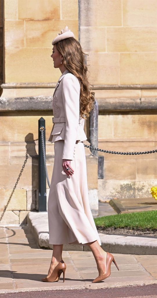 Kate Middleton, princesa de Gales, en la misa de Pascua 2026.