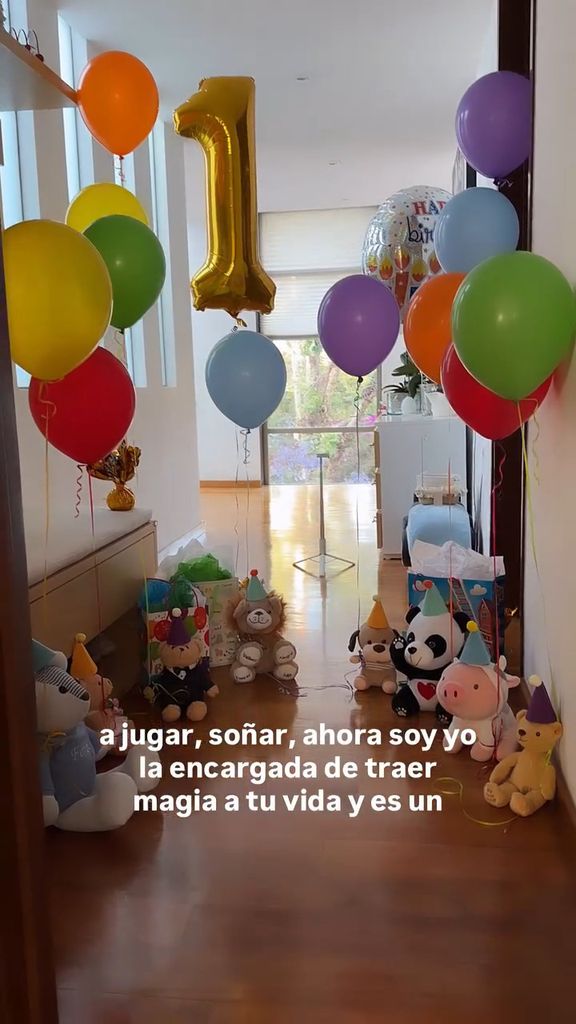 Con peluches, regalos y globos; así celebraron el primer cumpleaños de Ferran