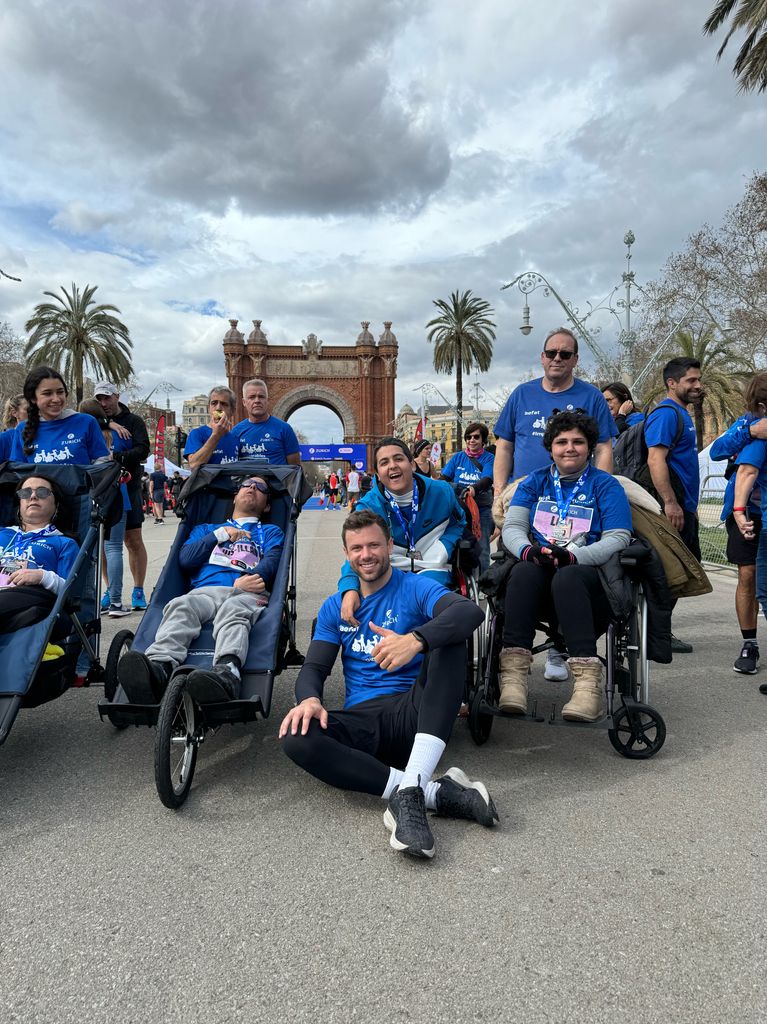 Toni Company en una carrera solidaria