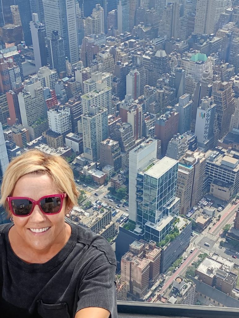 La presentadora, en su viaje a Nueva York