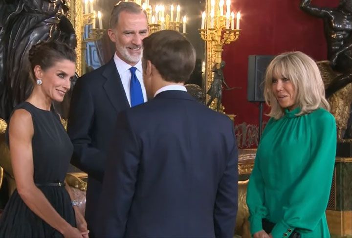 Brigitte Macron rompe sus propias reglas en la cena de la OTAN