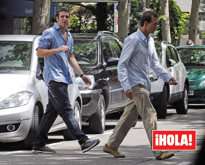Alessandro Lequio con su hijo