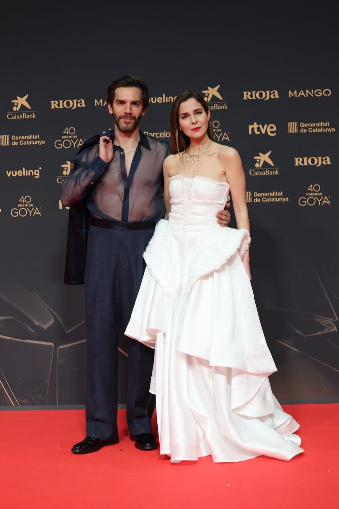 Marc Clotet y Natalia Sánchez en la alfombra roja 