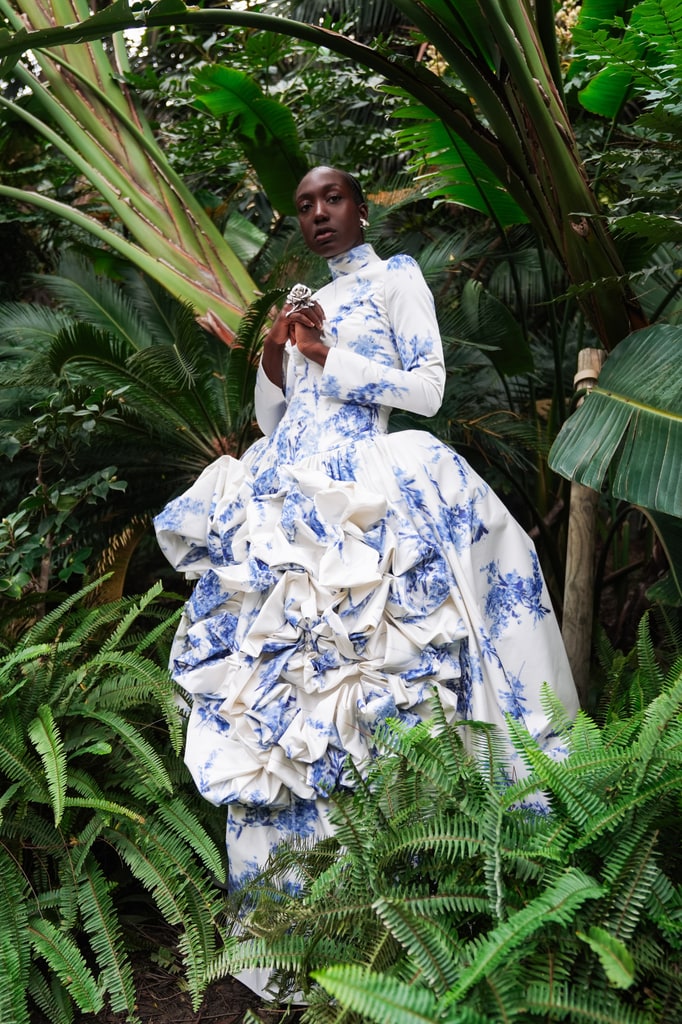 Vestido de novia estampado de Mariano Moreno