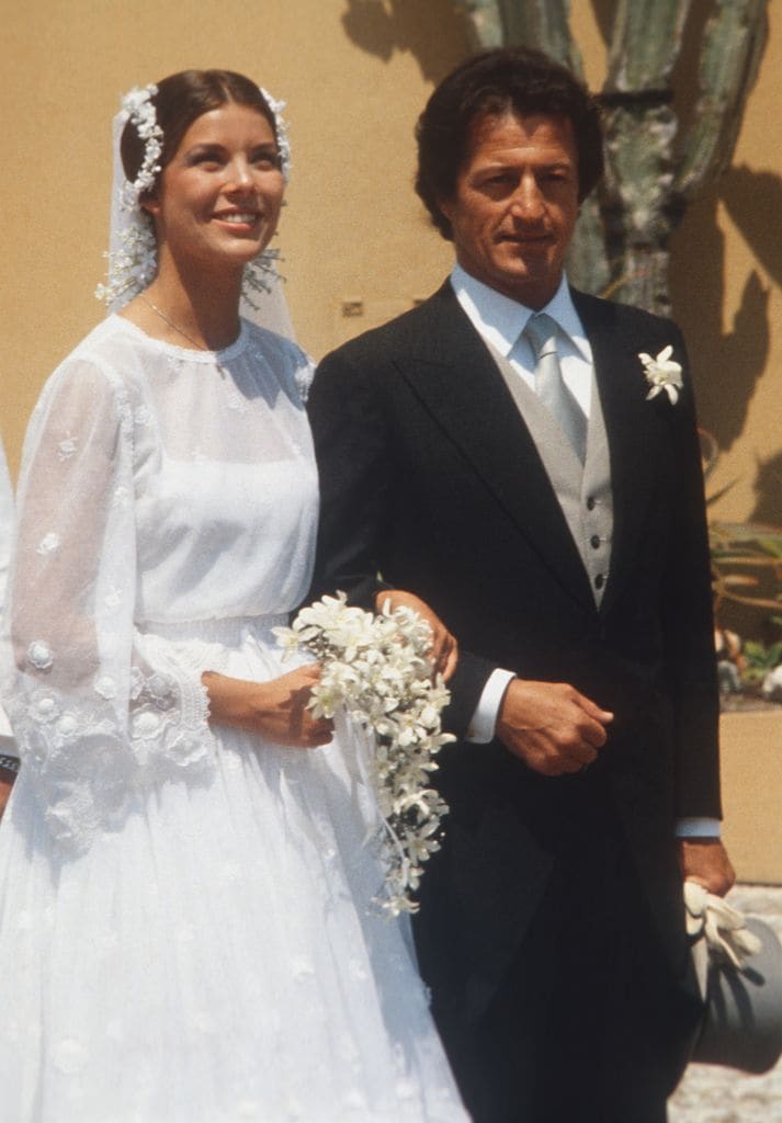 La princesa Caroline of Monaco y Philippe Junot se casaron en Mónaco en junio de 1978