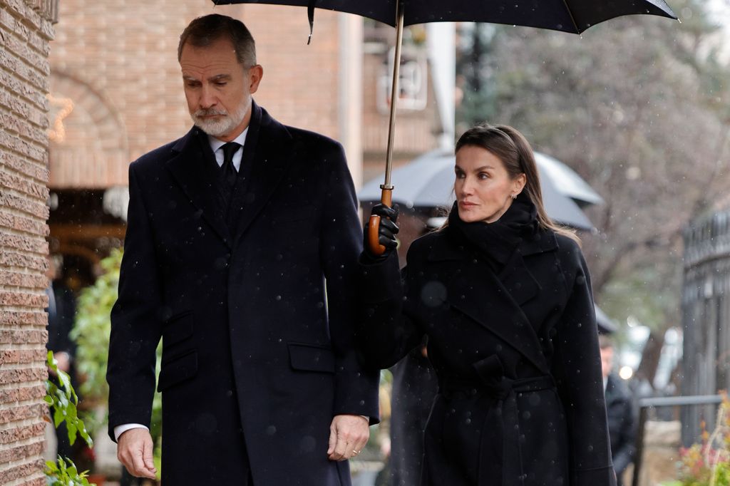 Don Felipe y doña Letizia en una imagen de archivo tomada durante la despedida de Irene de Grecia, tía del monarca