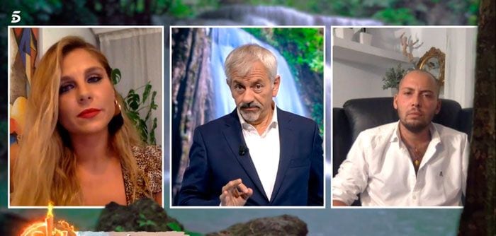 Ivana Icardi, Carlos Sobera y José Antonio Avilés en 'Supervivientes'