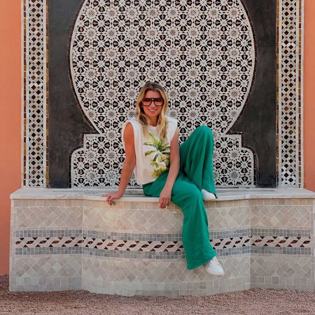 La actriz disfrutó de unas lujosas vacaciones en Marruecos.