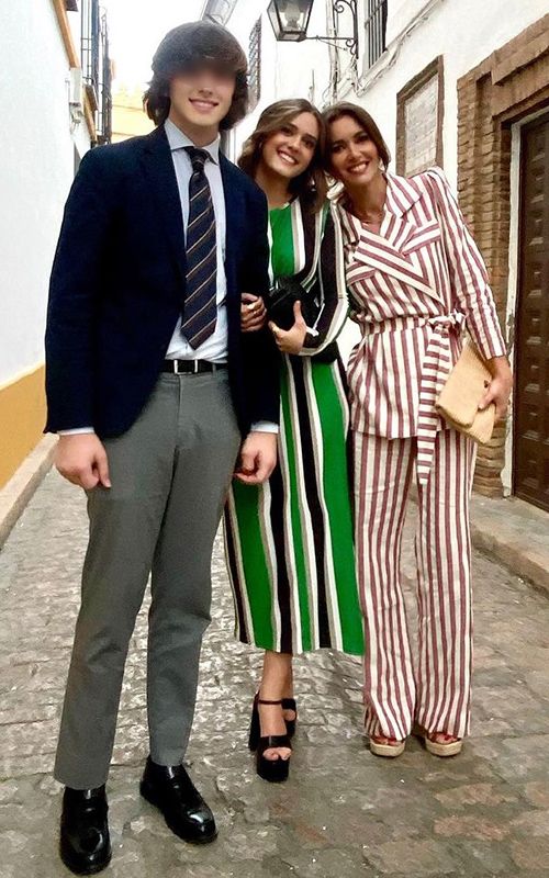 Arancha del Sol con sus hijos