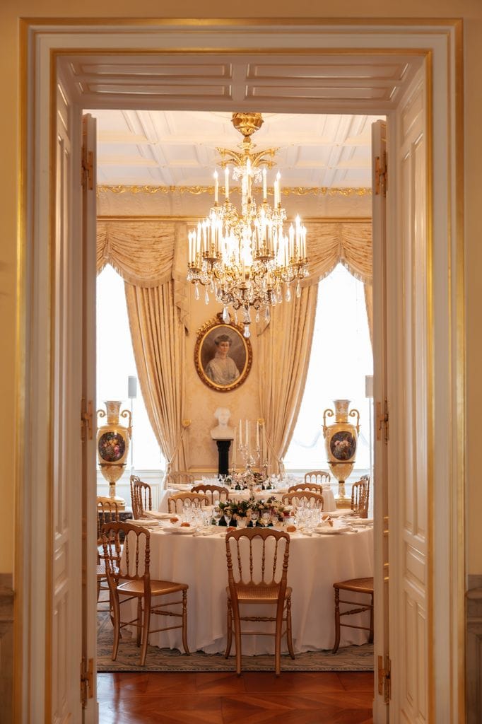 El precioso Palacio Gran Ducal durante la cena de gala de este viernes