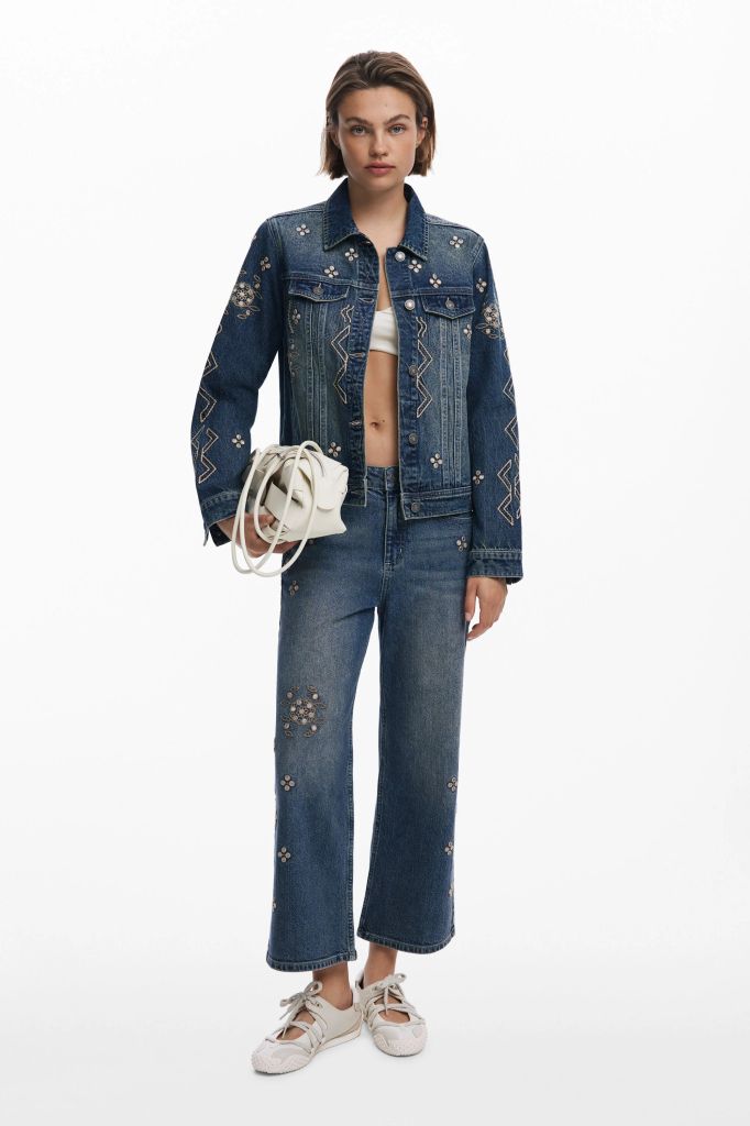 Chaqueta denim espejos