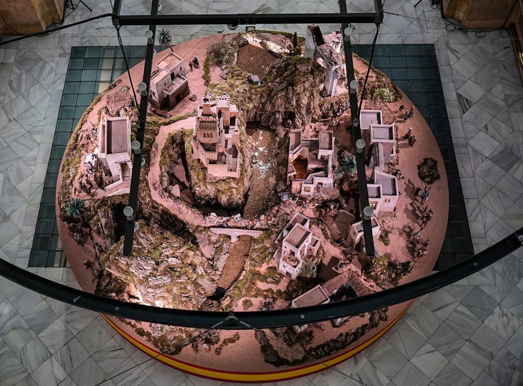Belén municipal de CentroCentro en la plaza de Cibeles 2024