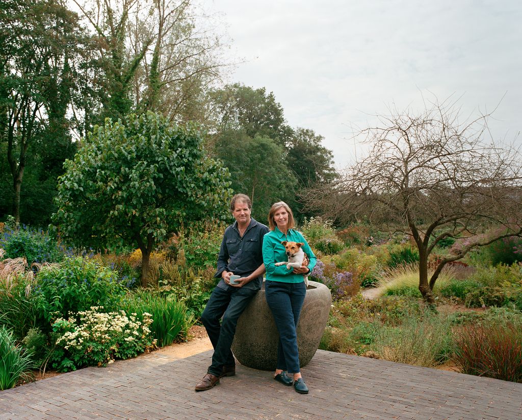 Sue con su marido, el paisajista Tom Stuart-Smith