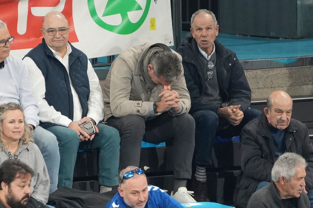 Iñaki Urdangarin during his son Pablo Urdangarin's match in Barcelona on Wednesday, 17 December 2025