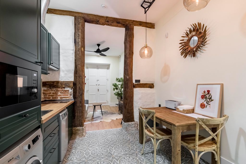 Cocina con el comedor integrado