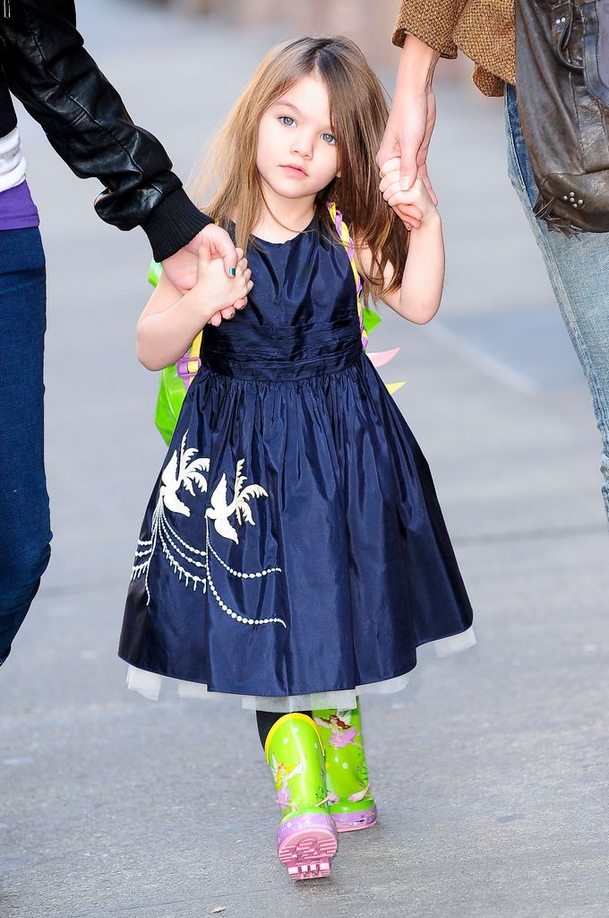 Las gamas de colores en los looks de Suri Cruise parecían no tener límite