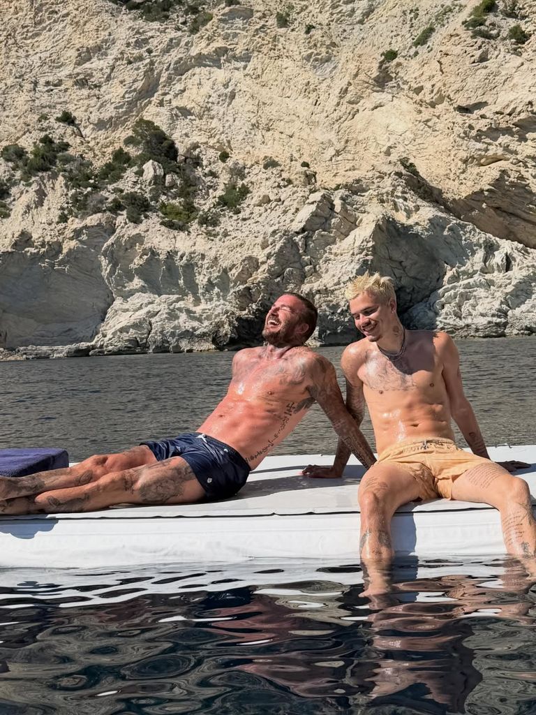 David Beckham, muy cómplice con su hijo Romeo