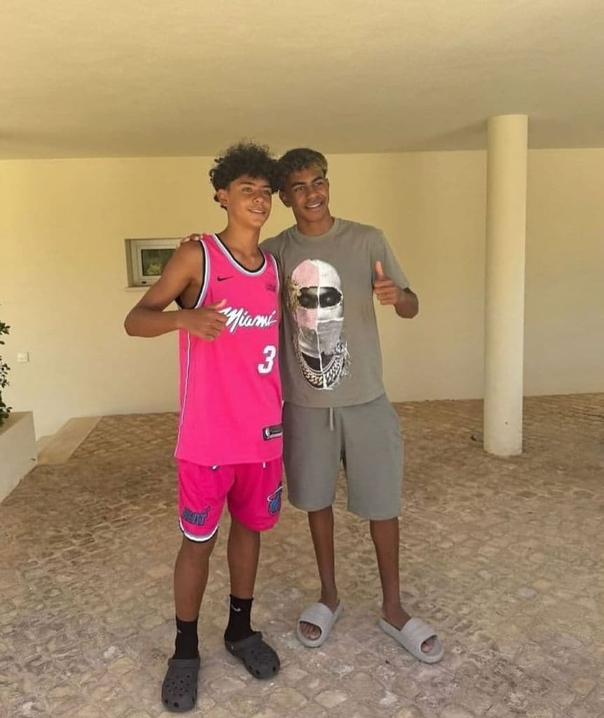 Cristiano Ronaldo Jr. y Lamine Yamal se llevan bien