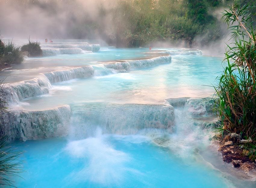 Termas de Saturnia, Toscana, Italia